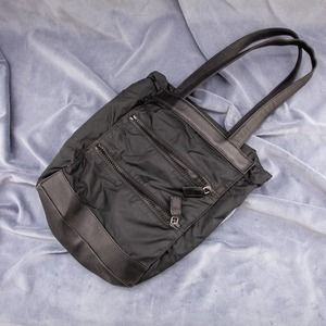Ralph Lauren 90s black zip tote